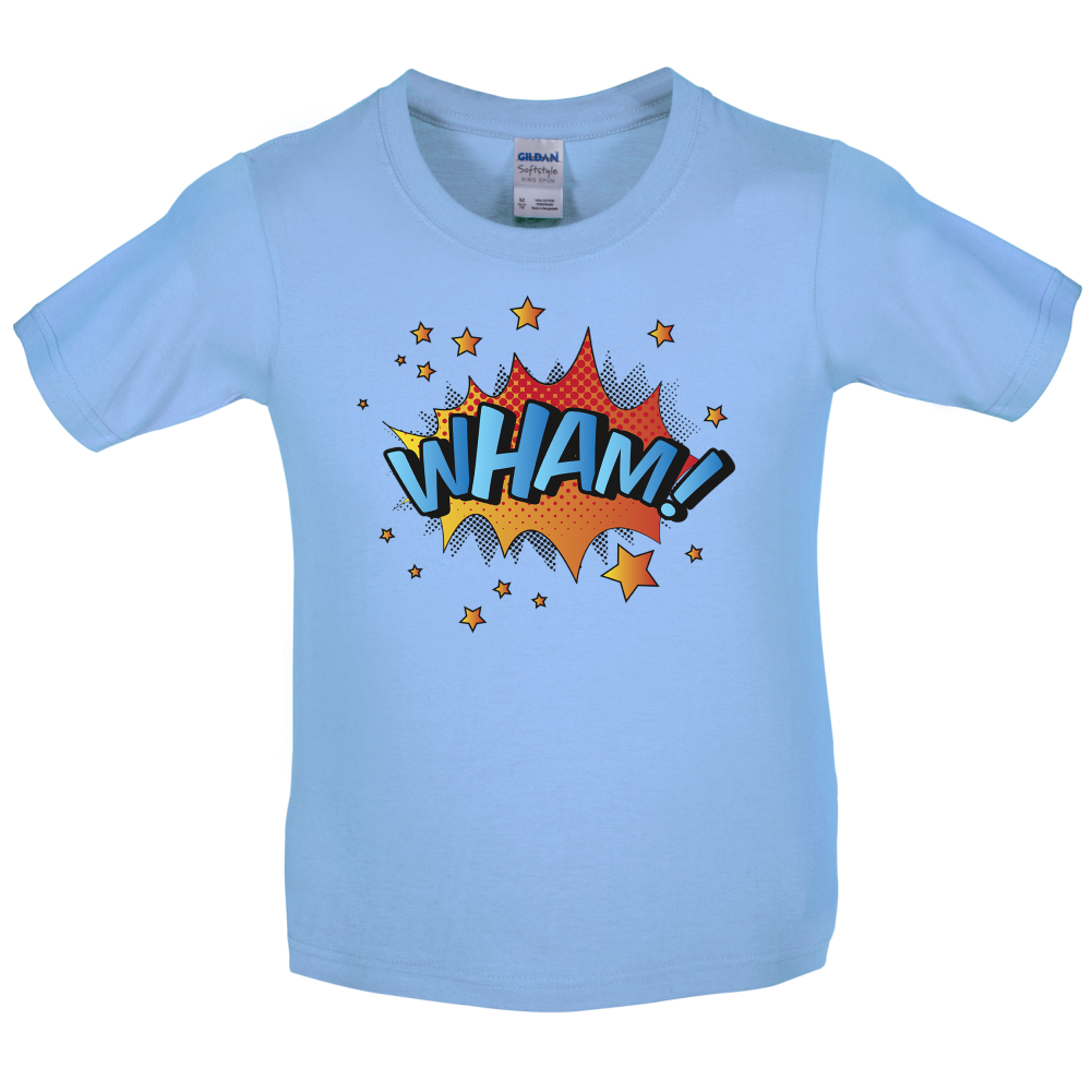 Wham! Word Art Kids T Shirt