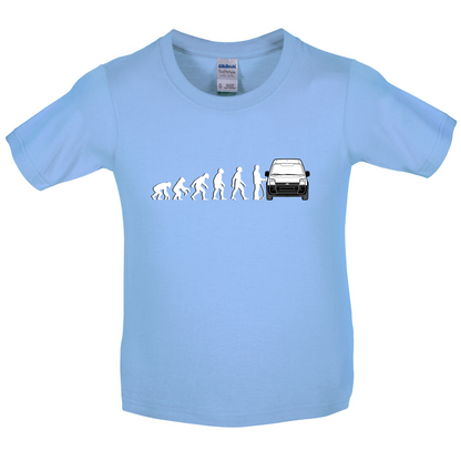 Evolution of Man Transit Driver Kids T Shirt