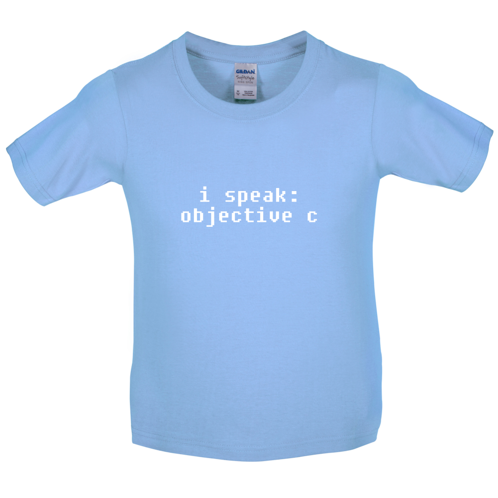 I Speak Objective C Kids T Shirt