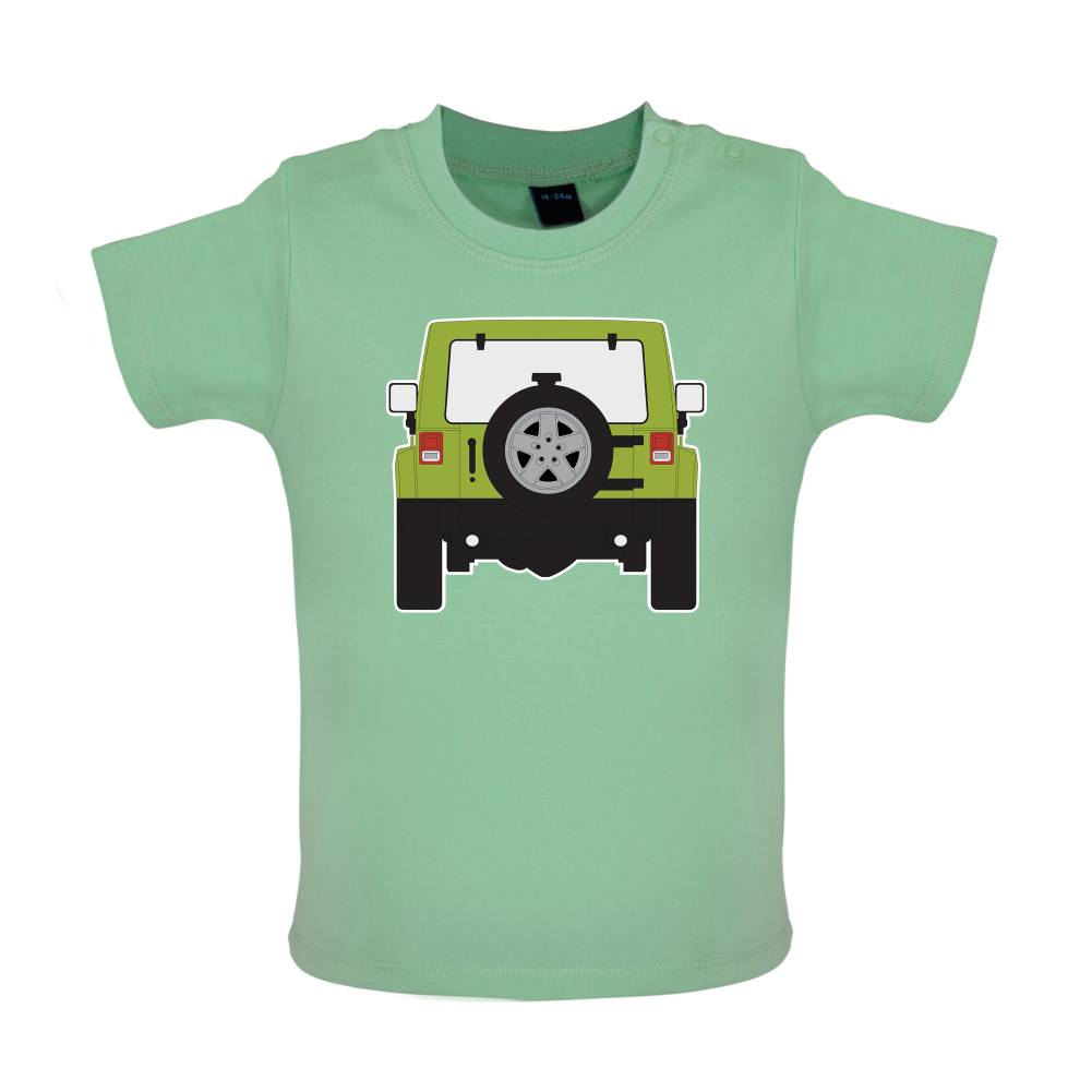 JW Rear Hyper Green Baby T Shirt