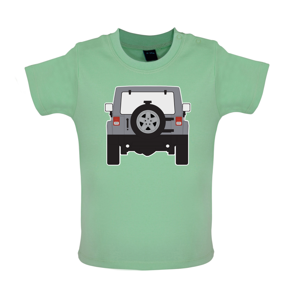 JW Rear Hyper Silver Baby T Shirt