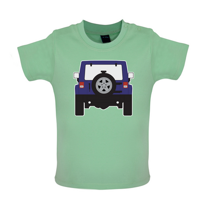 JW Rear Hyper Purple Baby T Shirt