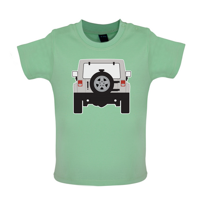 JW Rear Hyper Grey Stone Baby T Shirt