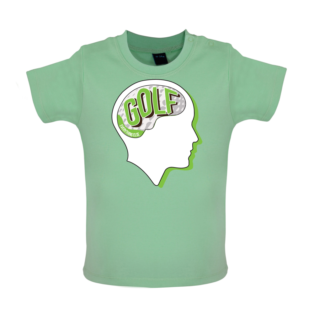 Golf Is All I Think Baby T Shirt