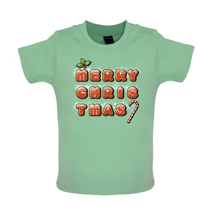 Merry Christmas Biscuits Baby T Shirt