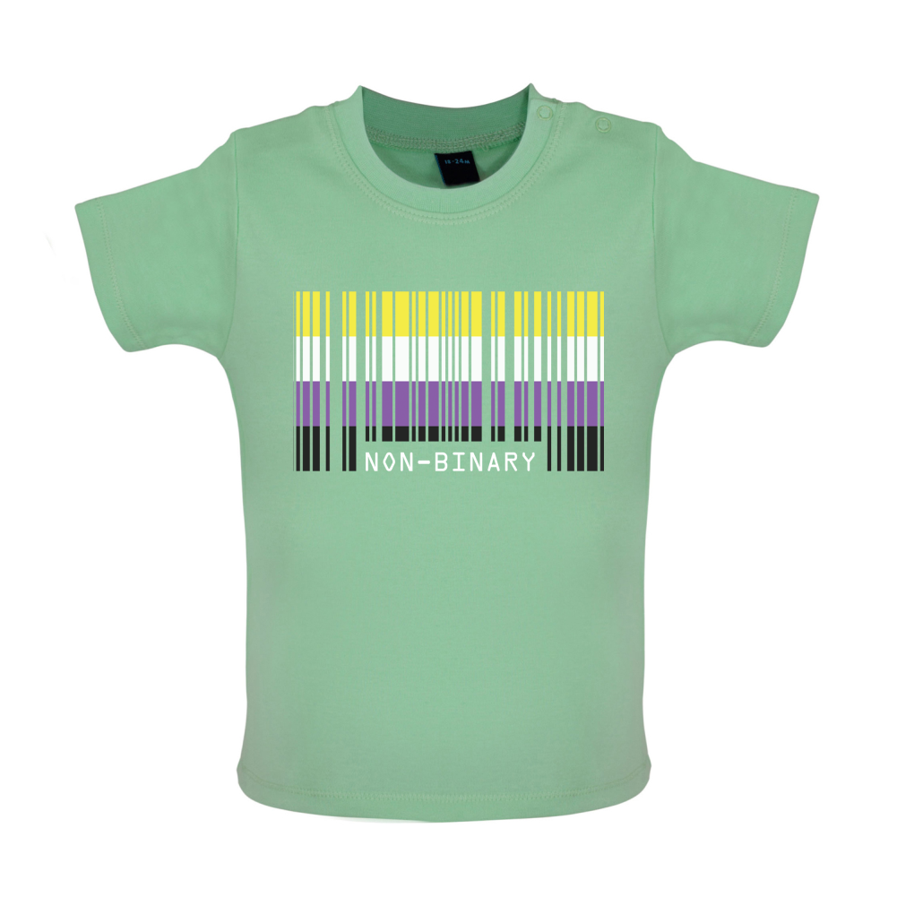 LGBT Barcode Flags - Nonbinary Baby T Shirt