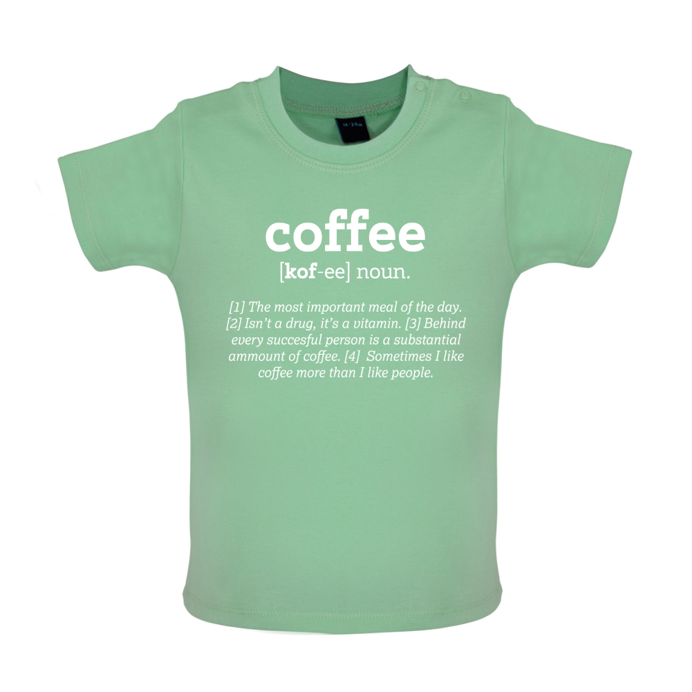 Definition Coffee Baby T Shirt