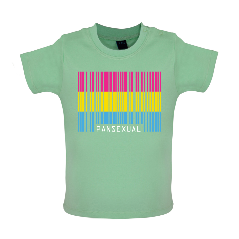 LGBT Barcode Flags - Pan Sexual Baby T Shirt