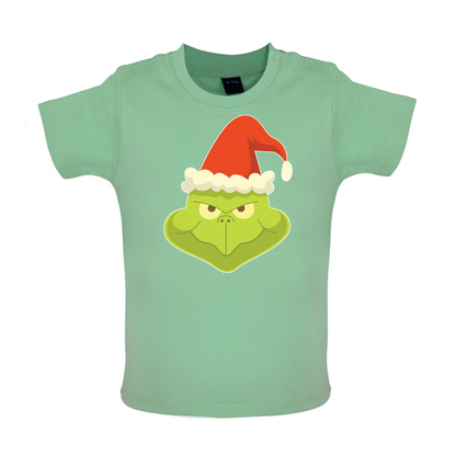 Grinch Face Baby T Shirt