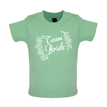 Team Bride Floral Baby T Shirt