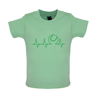 Tennis Heartbeat Baby T Shirt