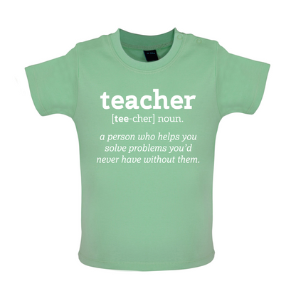 Definition Teacher Baby T Shirt