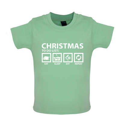 Christmas To Do List Baby T Shirt