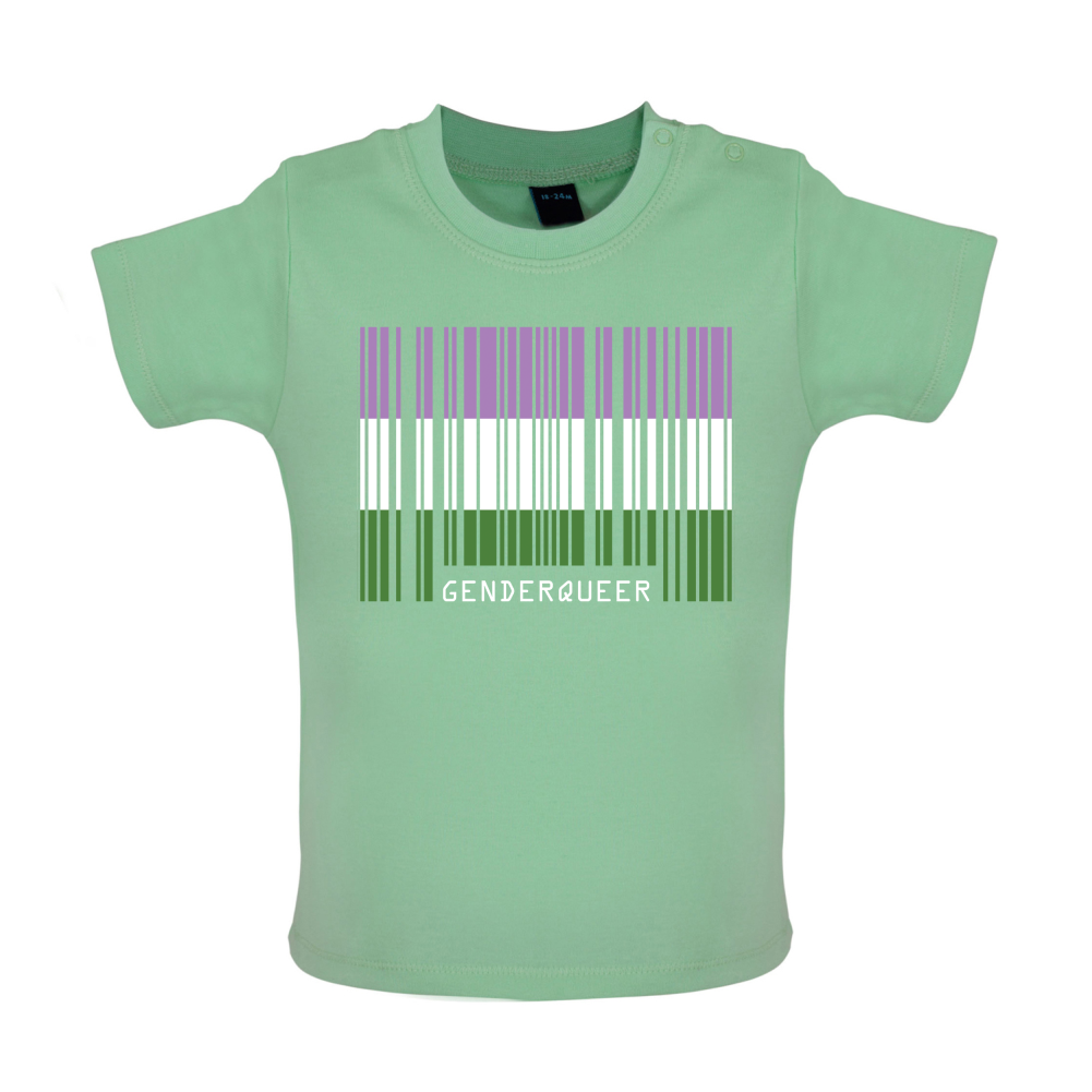 LGBT Barcode Flags - Gender Queer Baby T Shirt