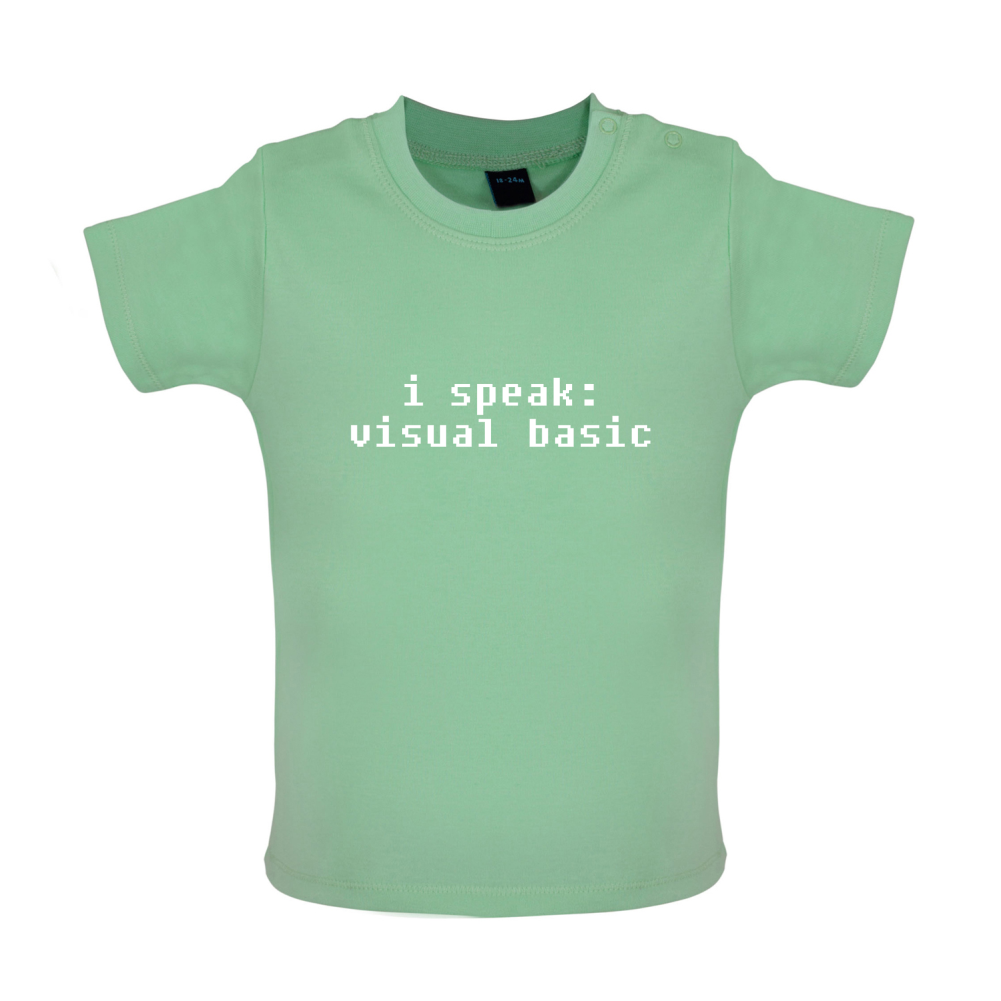 I Speak VB Baby T Shirt