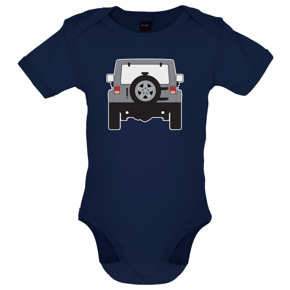 JW Rear Hyper Silver Baby T Shirt