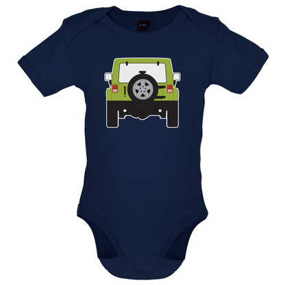 JW Rear Hyper Green Baby T Shirt