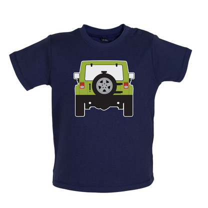 JW Rear Hyper Green Baby T Shirt