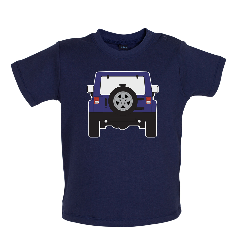 JW Rear Hyper Purple Baby T Shirt