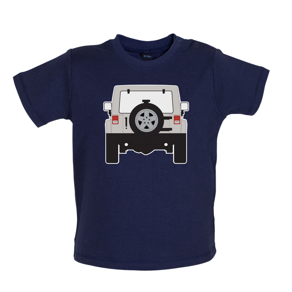 JW Rear Hyper Grey Stone Baby T Shirt