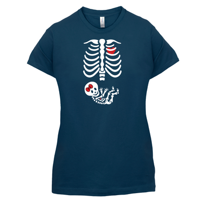 Skeleton Baby Girl T Shirt