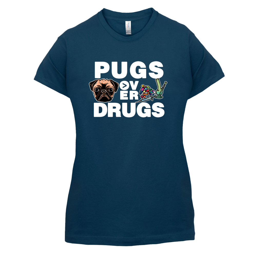 Pugs Over Drugs T Shirt