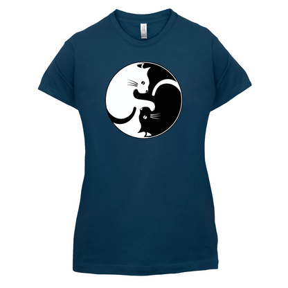 Yin Yang Cat T Shirt