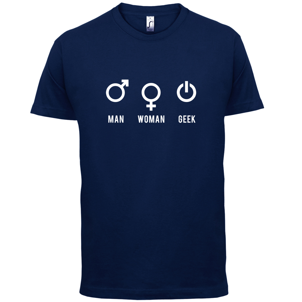 Man Woman GEEK T Shirt