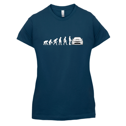 Evolution of Man Impreza Driver T Shirt