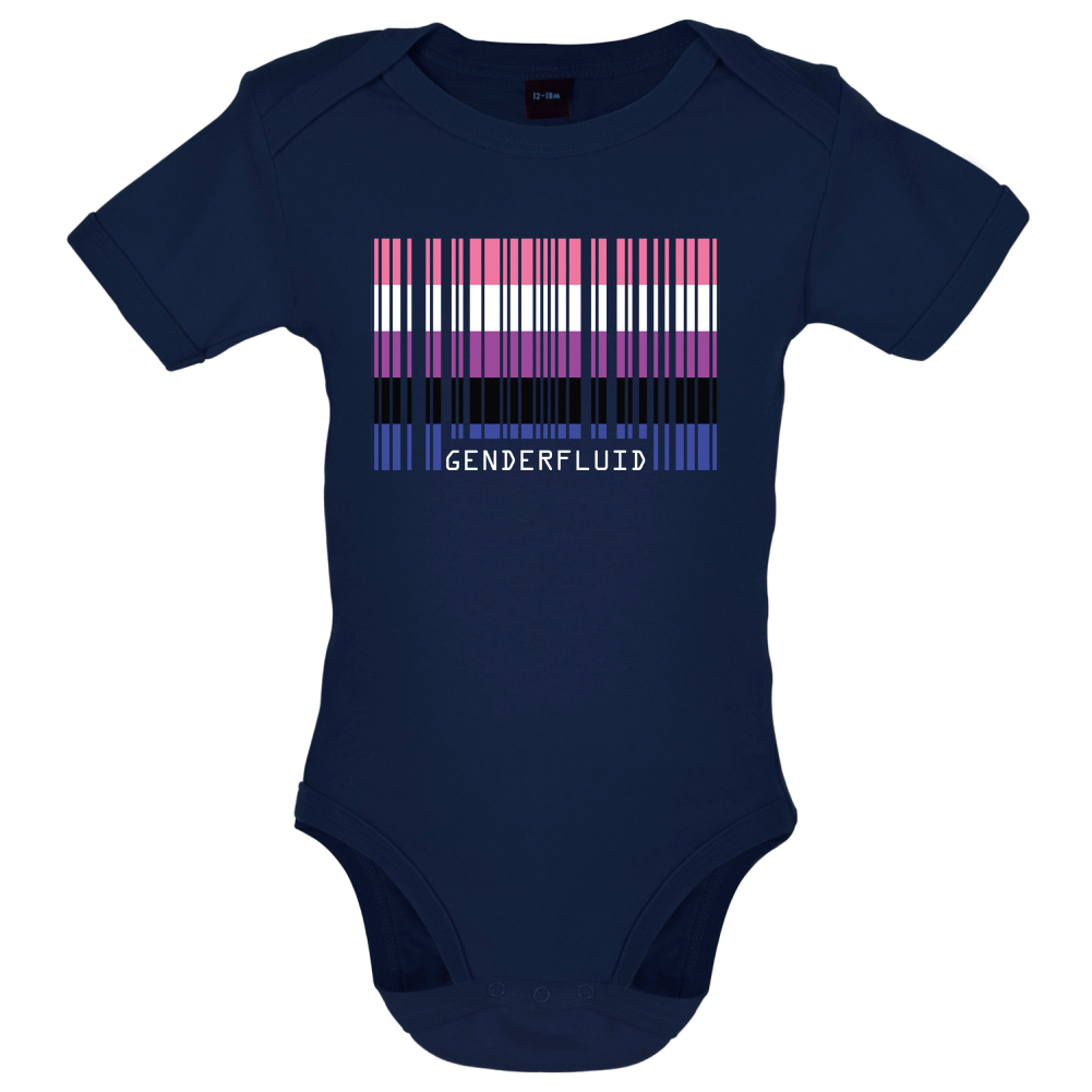 LGBT Barcode Flags - Gender Fluid Baby T Shirt