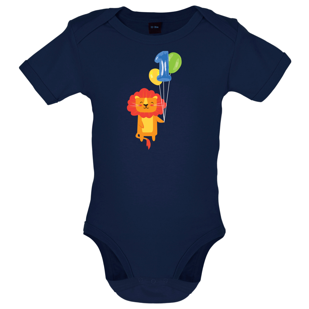 1st Birthday Lion Baby T Shirt