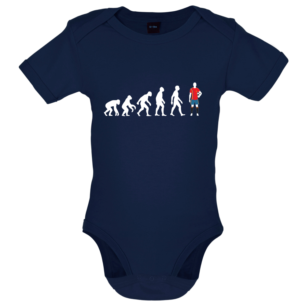 Evolution of Man - Spain Baby T Shirt