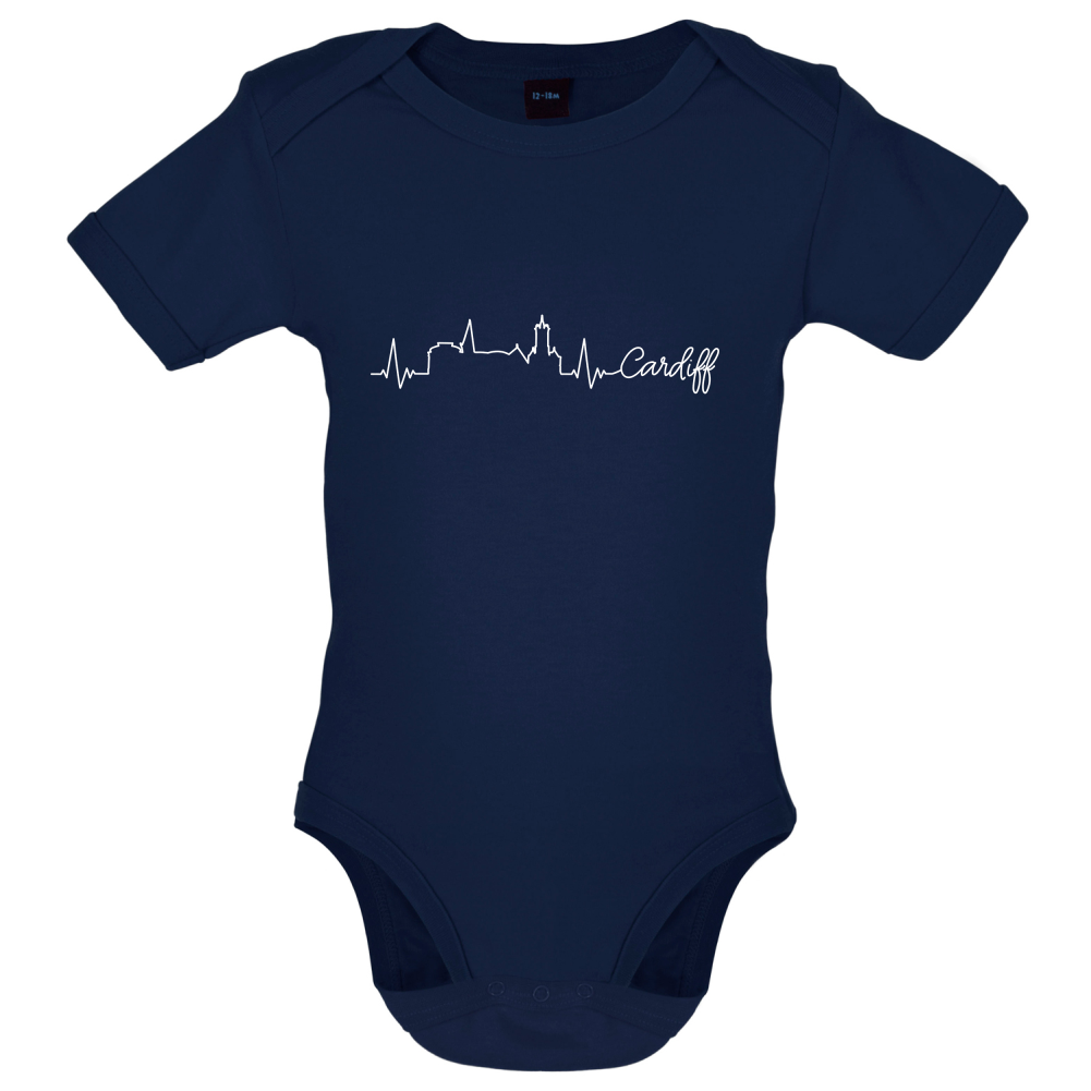 Cardiff Heartbeat Baby T Shirt