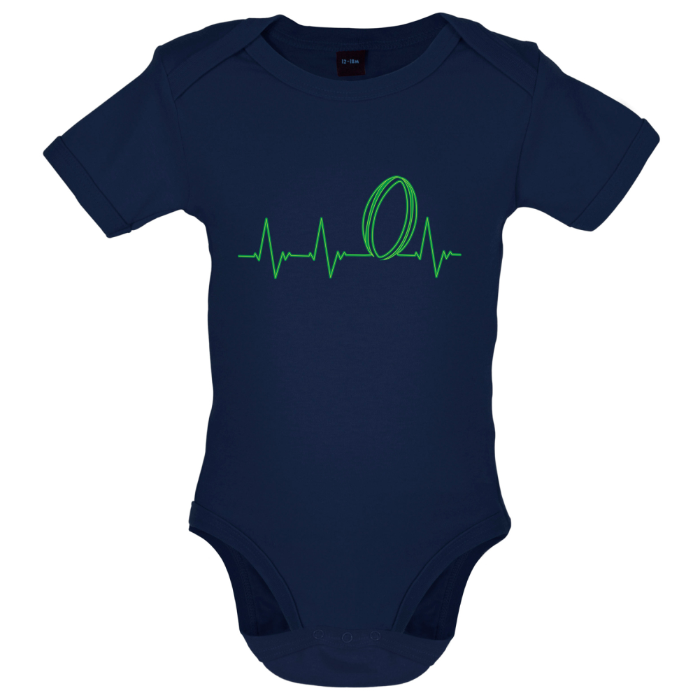 Rugby Heartbeat Baby T Shirt