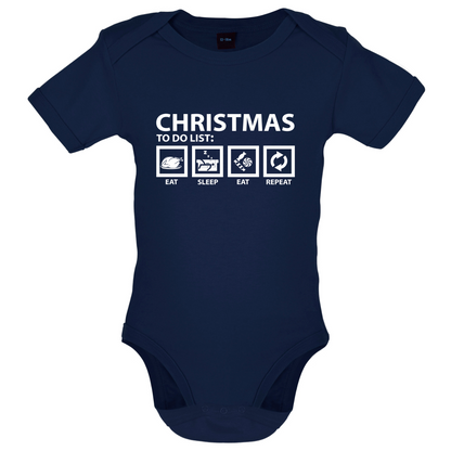 Christmas To Do List Baby T Shirt