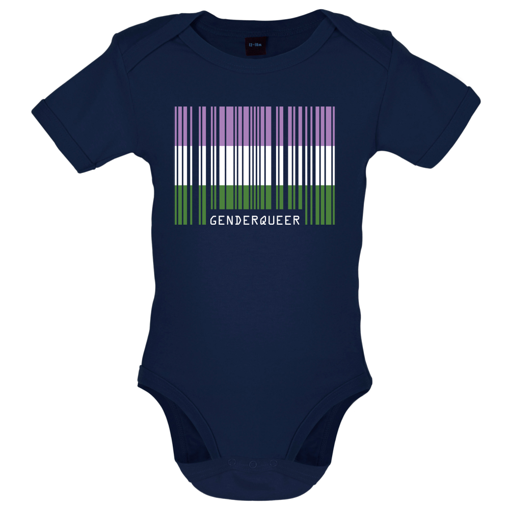 LGBT Barcode Flags - Gender Queer Baby T Shirt