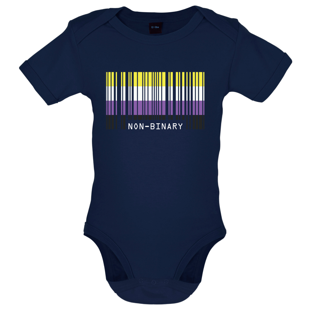 LGBT Barcode Flags - Nonbinary Baby T Shirt