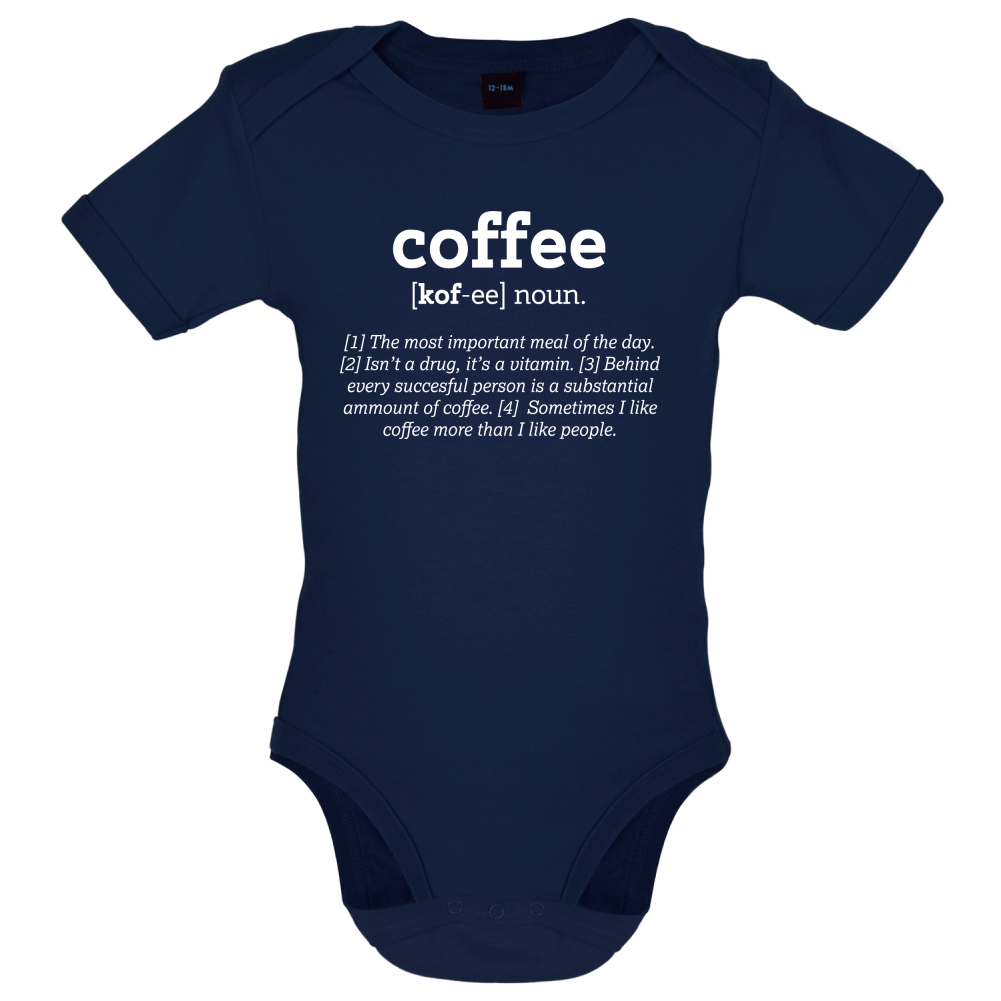 Definition Coffee Baby T Shirt