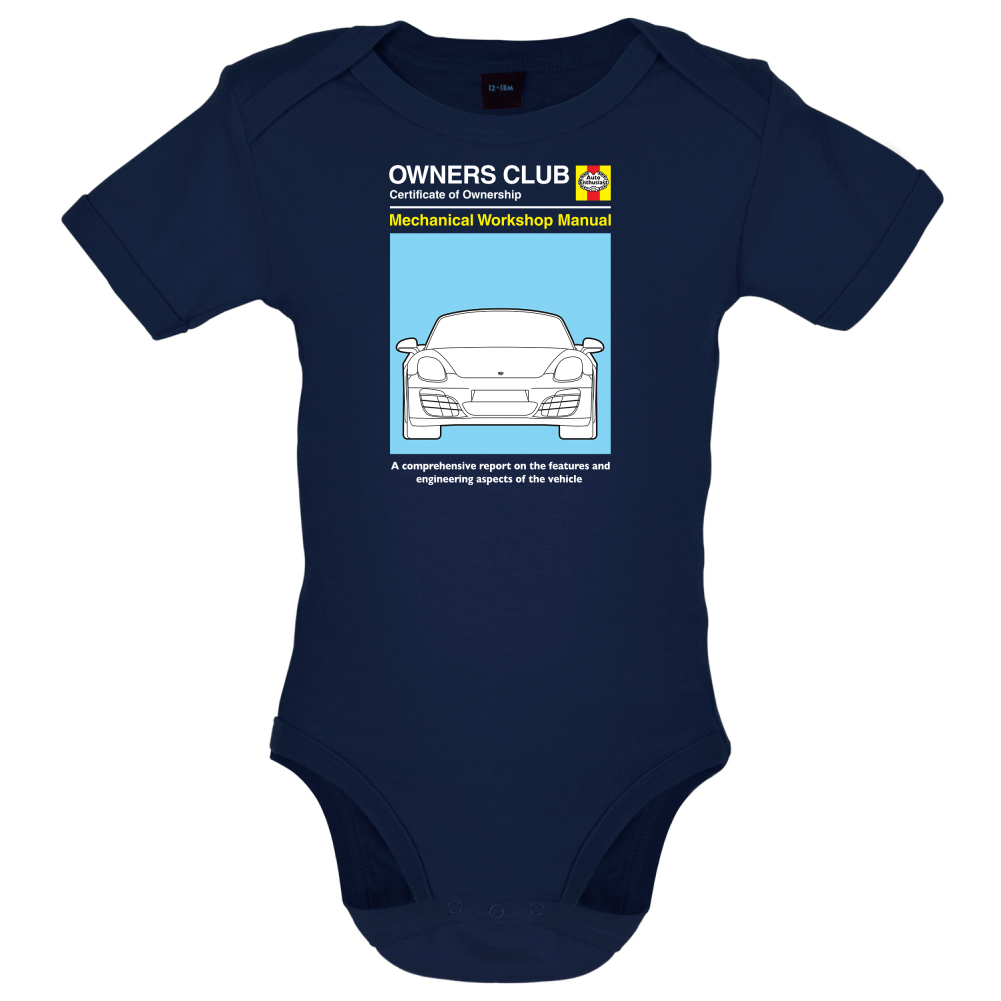 Car Owners Manual 981 Turbo Baby T Shirt