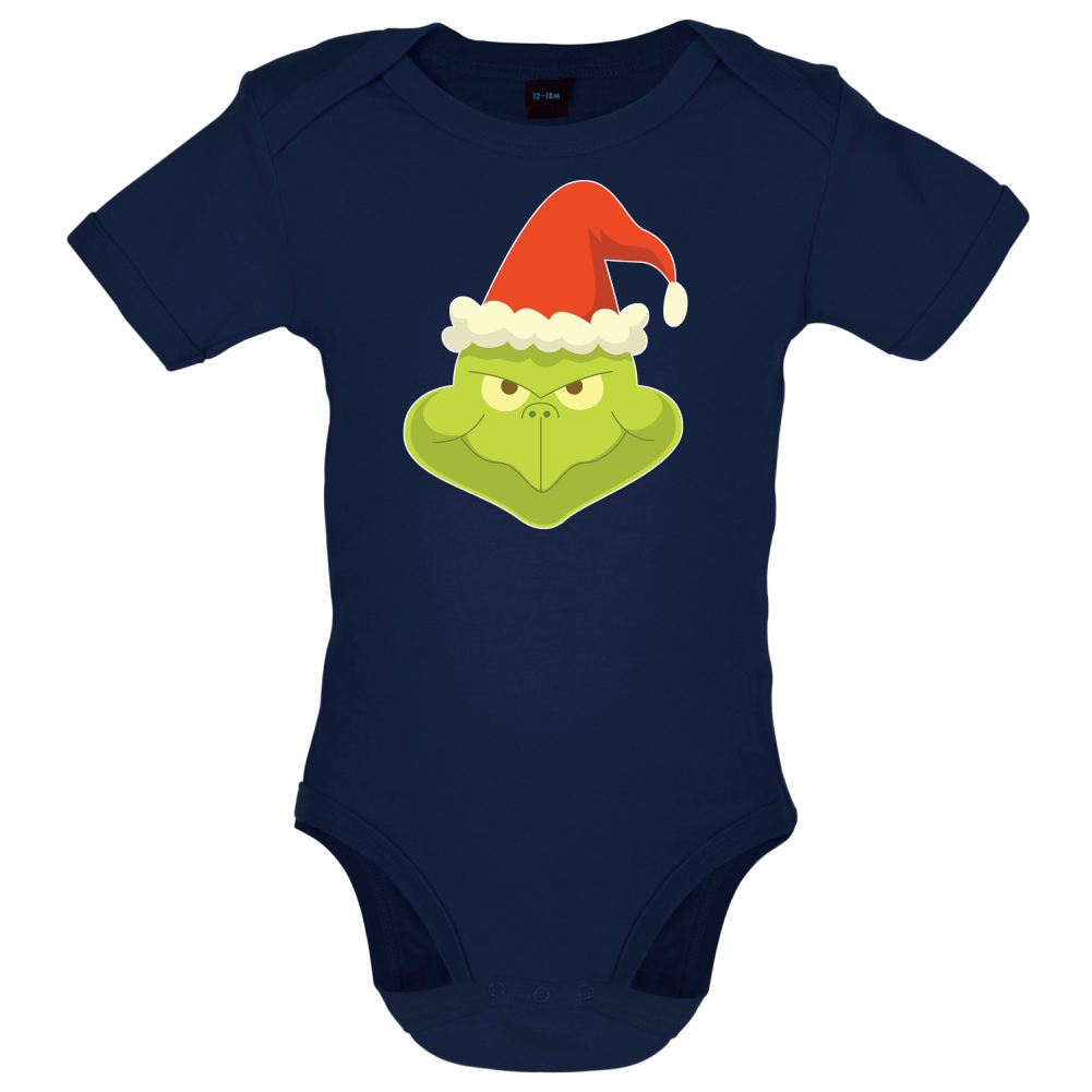 Grinch Face Baby T Shirt