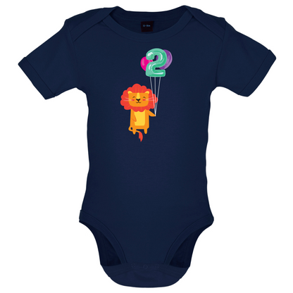 2nd Birthday Lion Baby T Shirt