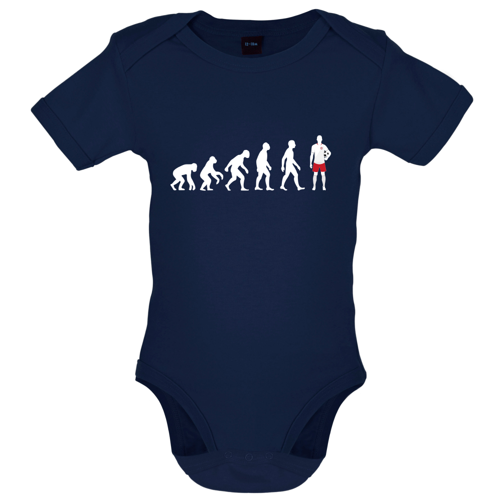 Evolution of Man - Poland Baby T Shirt