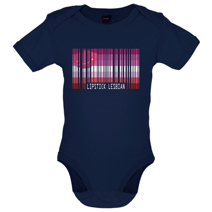 LGBT Barcode Flags - Lipstick Lesbian Baby T Shirt