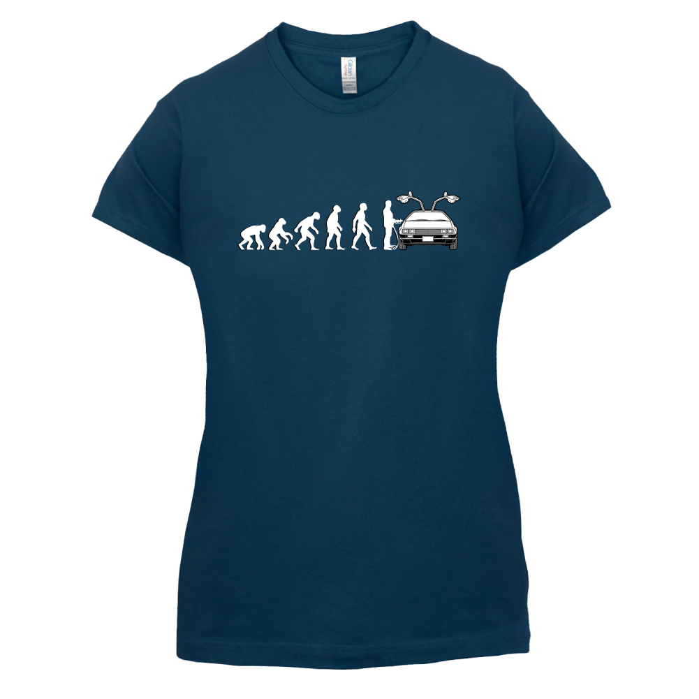 Evolution of Man DMC-12 Driver T Shirt