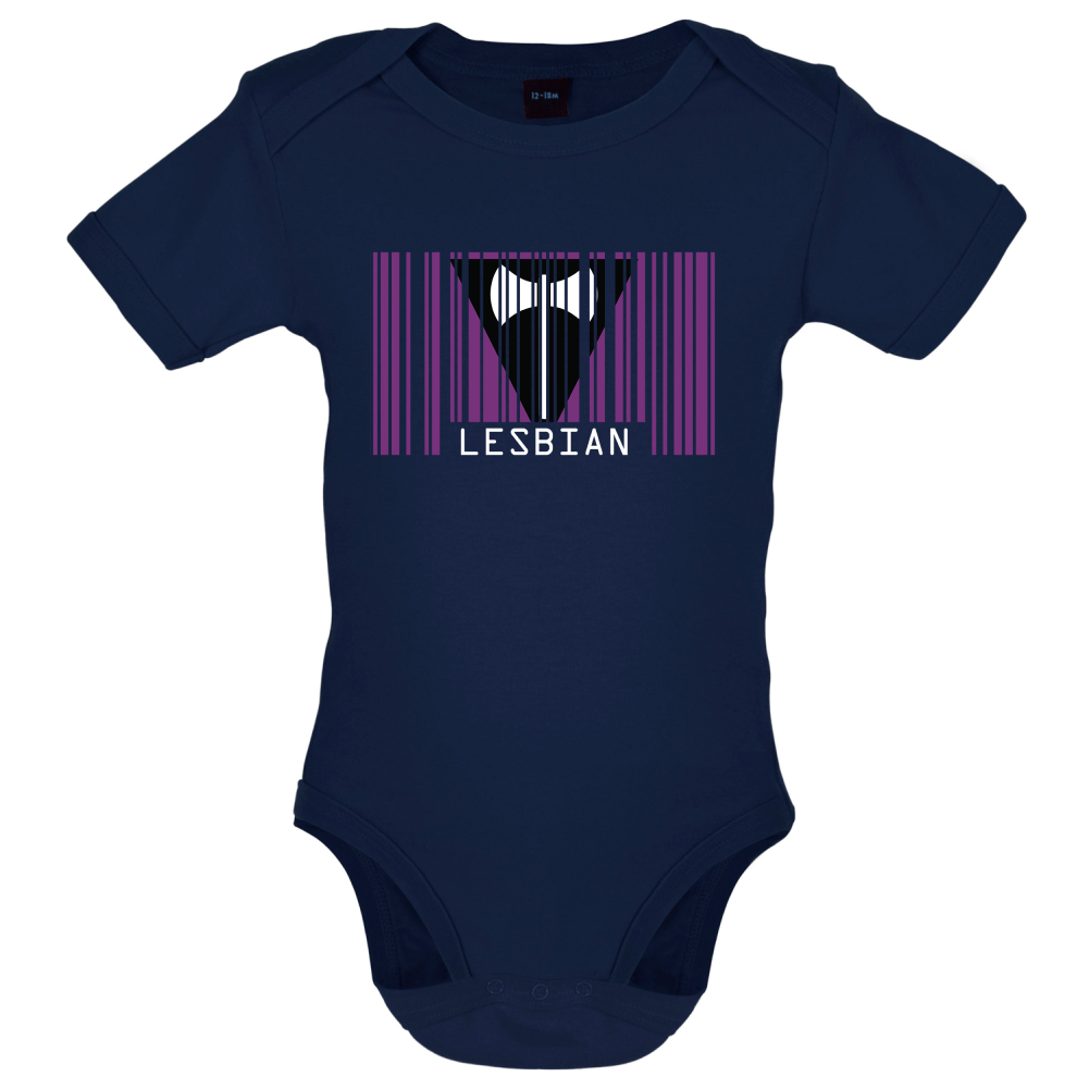 LGBT Barcode Flags - Lesbian Baby T Shirt