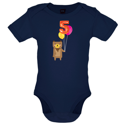 5th Birthday Bear Baby T Shirt