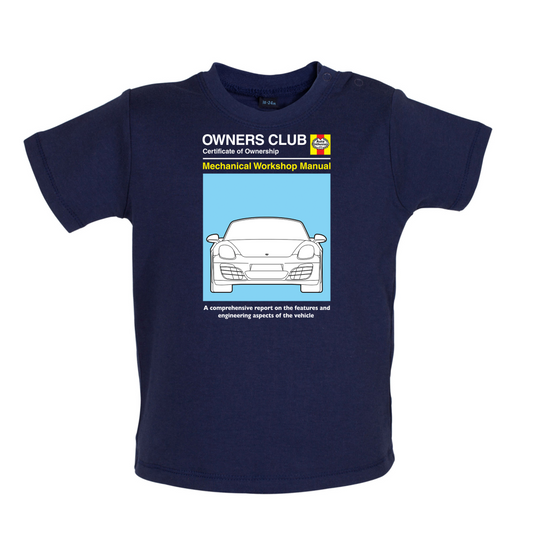 Car Owners Manual 981 Turbo Baby T Shirt