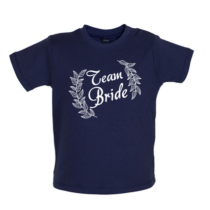 Team Bride Floral Baby T Shirt