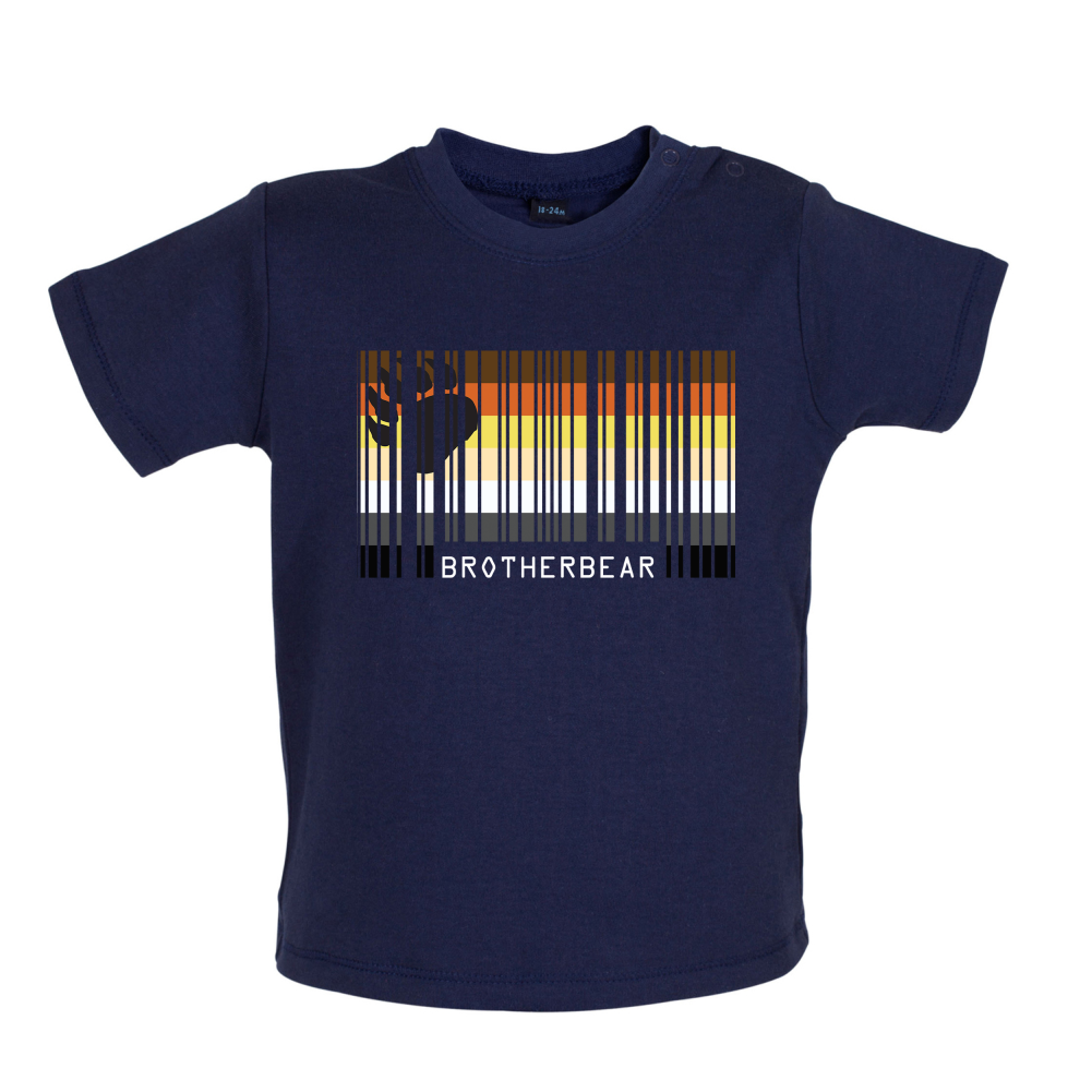 LGBT Barcode Flags - Brother Bear Baby T Shirt