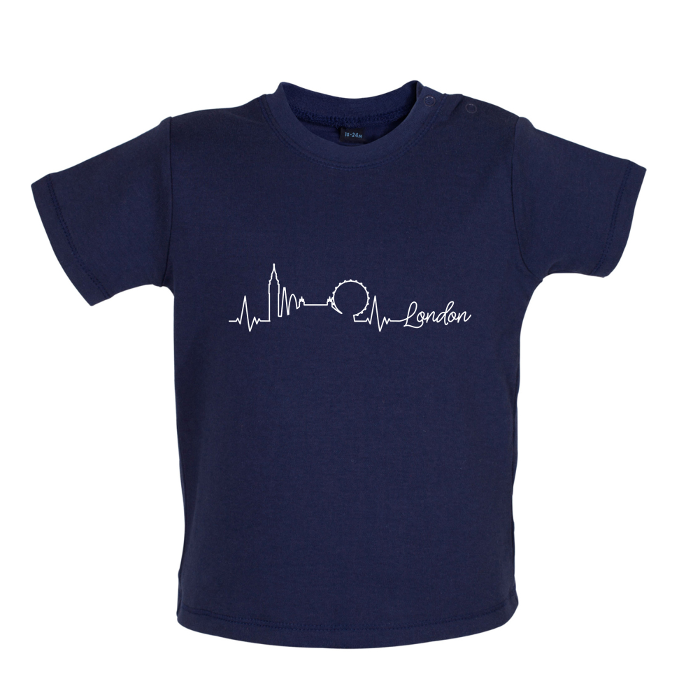 London Heartbeat Baby T Shirt